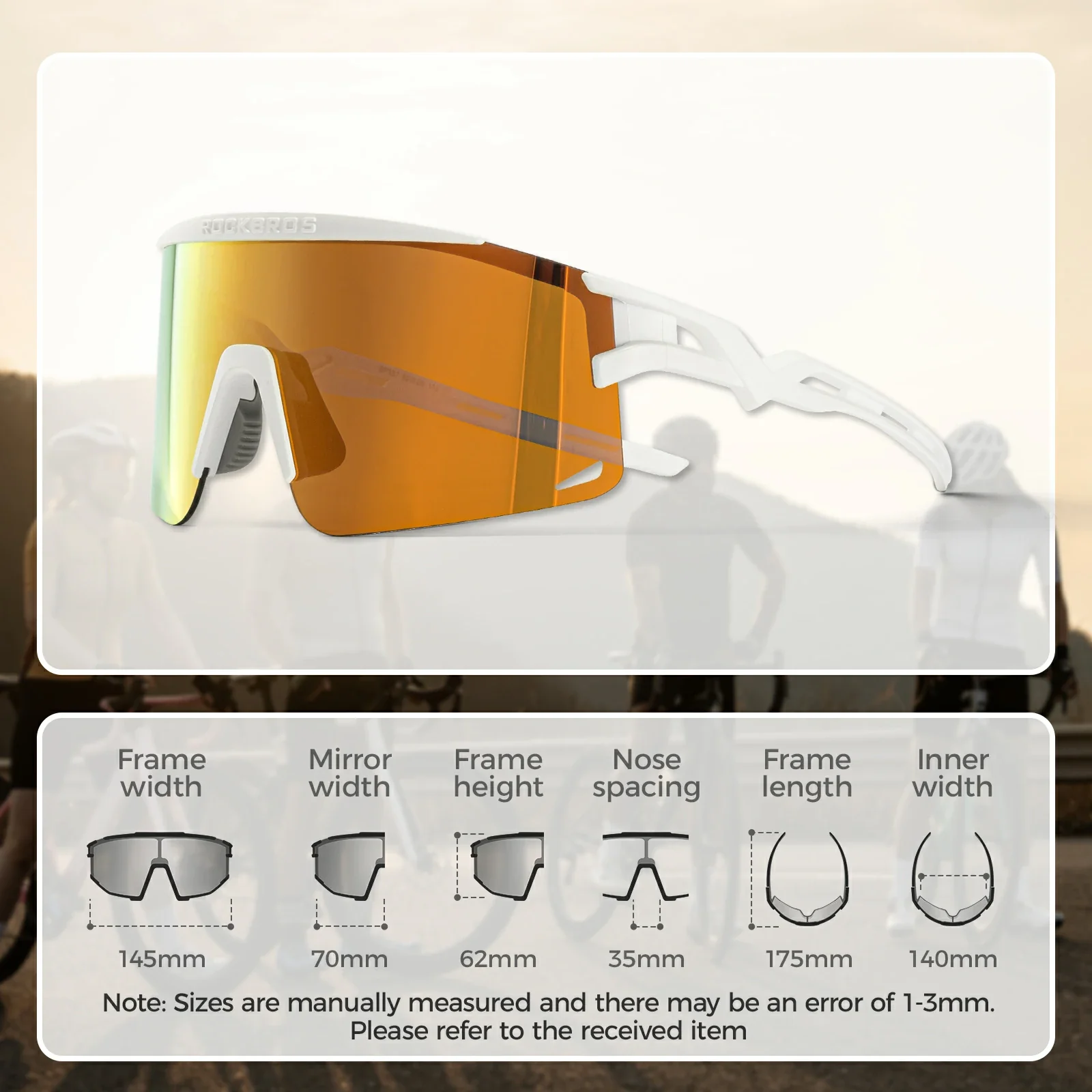 ROCKBROS Photochromic / Polarized Cycling Sunglasses - SP337 - Image 10