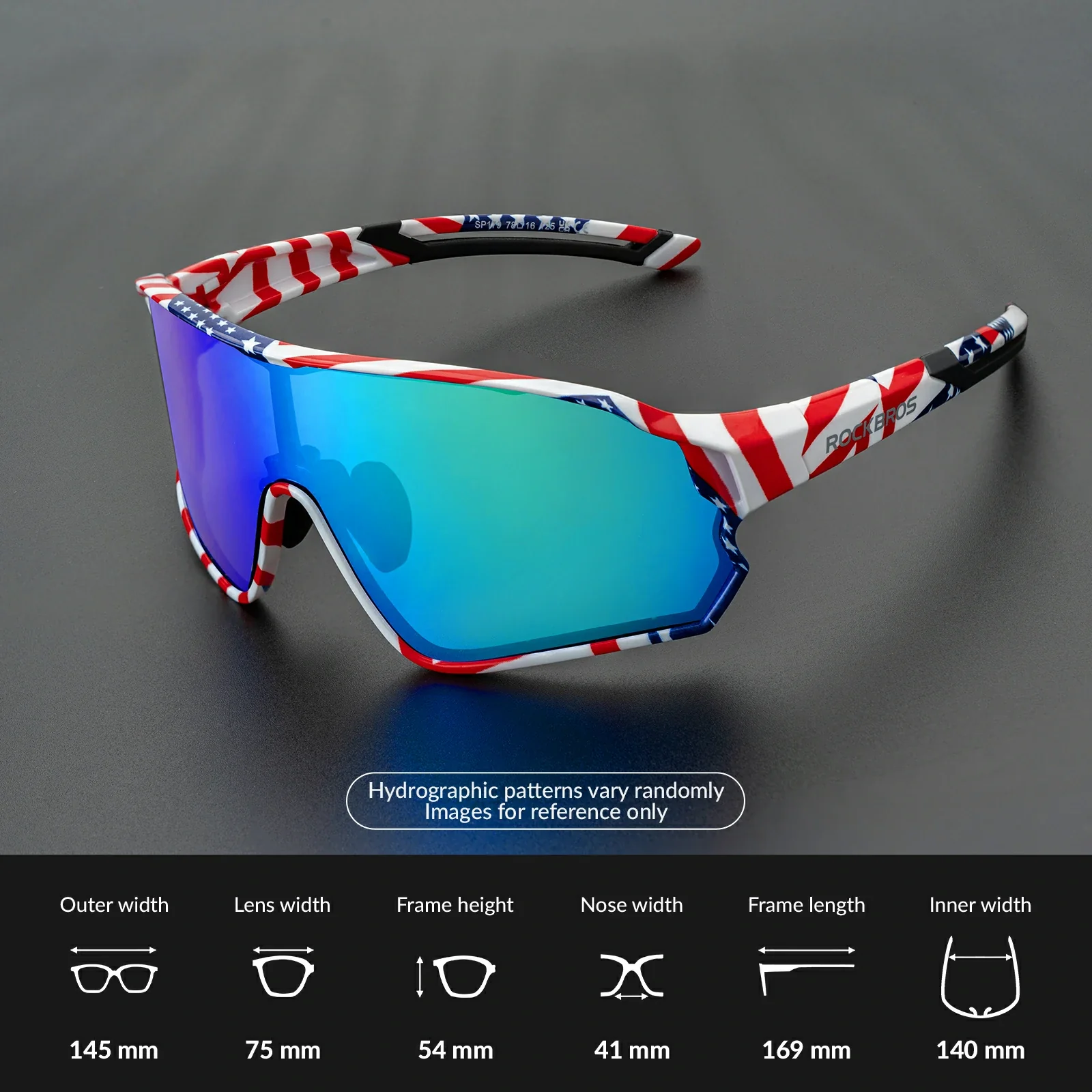 Polarized Cycling glasses UV 400 Protection Full Frame Sports Sunglasses - SP179 - Image 15