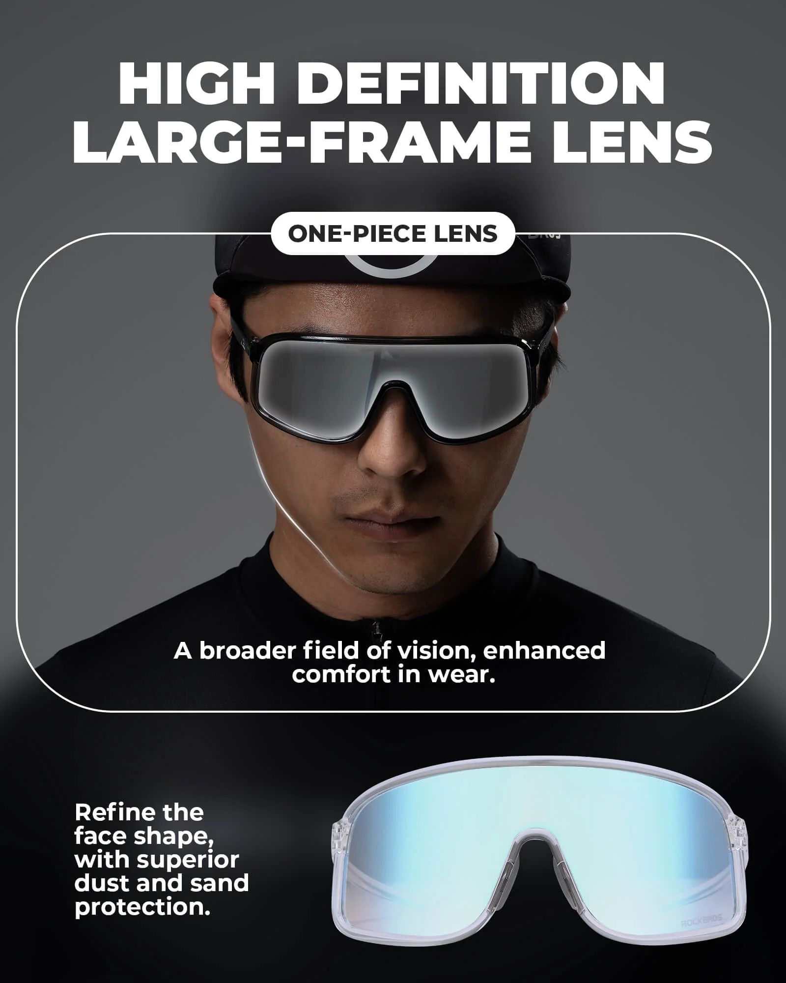 ROCKBROS Polarized Cycling Sunglasses TR90 Frame - SP350 - Image 5