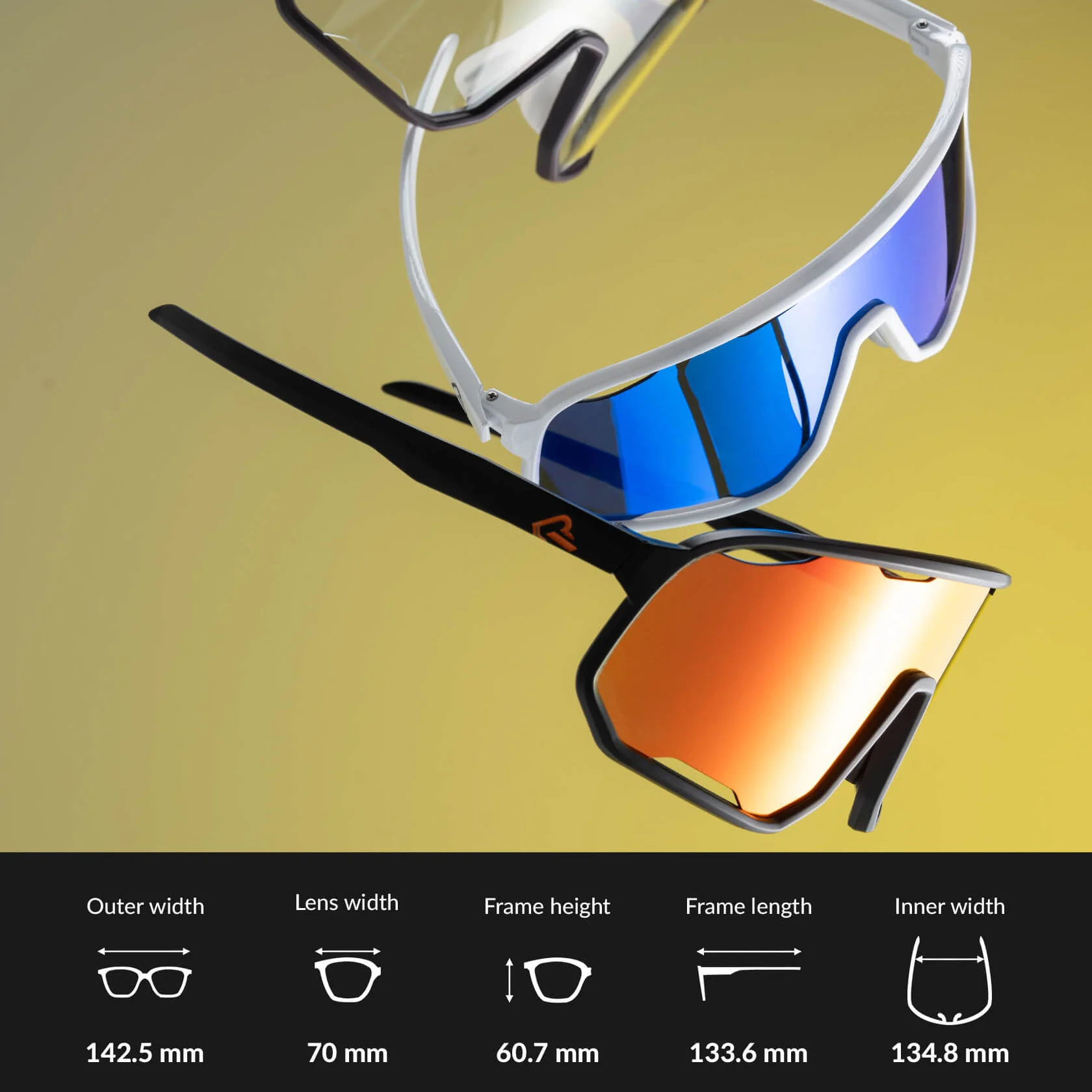 ROCKBROS Polarized Sunglasses UV400 Transparent Cycling Glasses Windproof TR90 Frame - Image 16