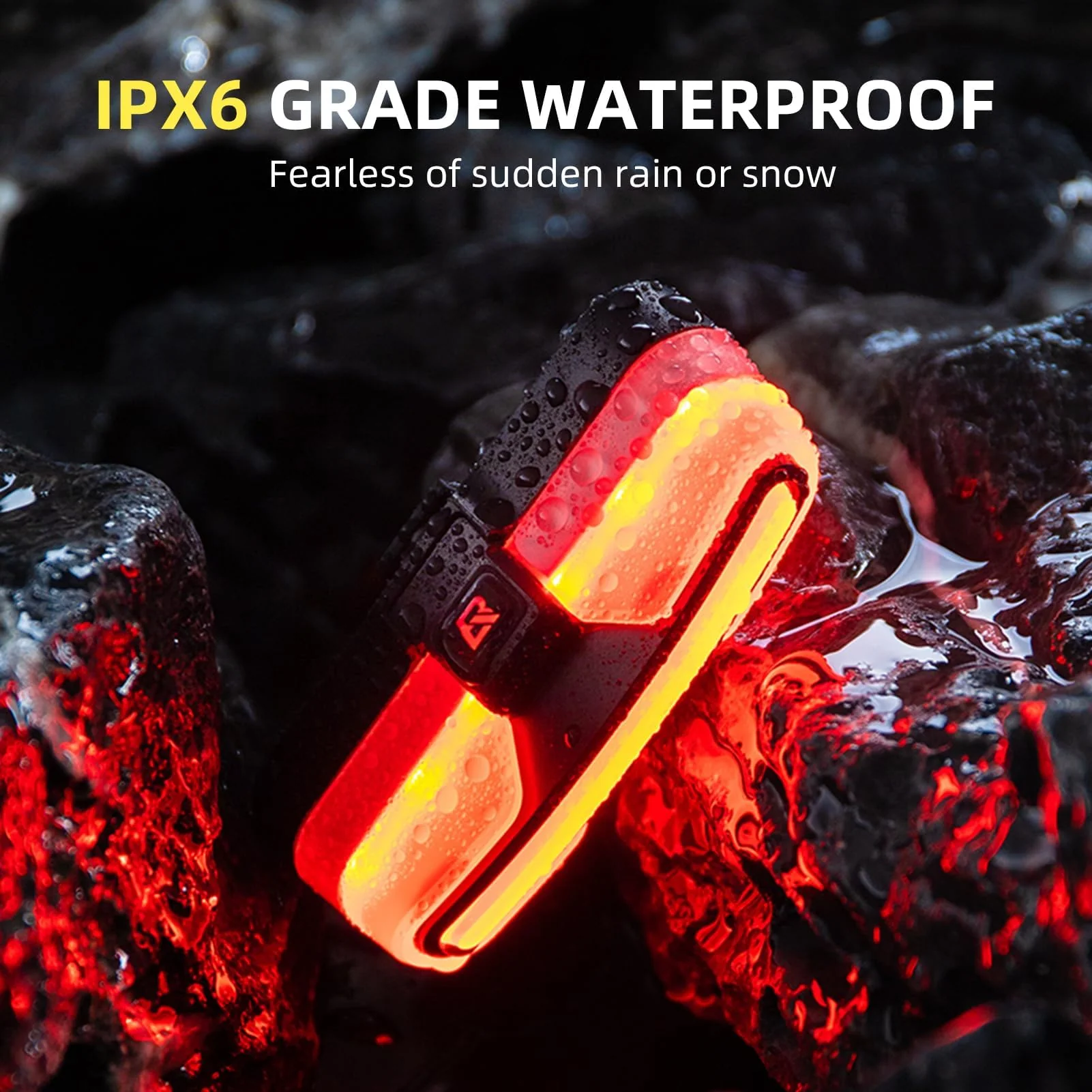 ROCKBROS Rear Bike Light USB Rechargeable with Brake Sensing 5 Modes - Image 6