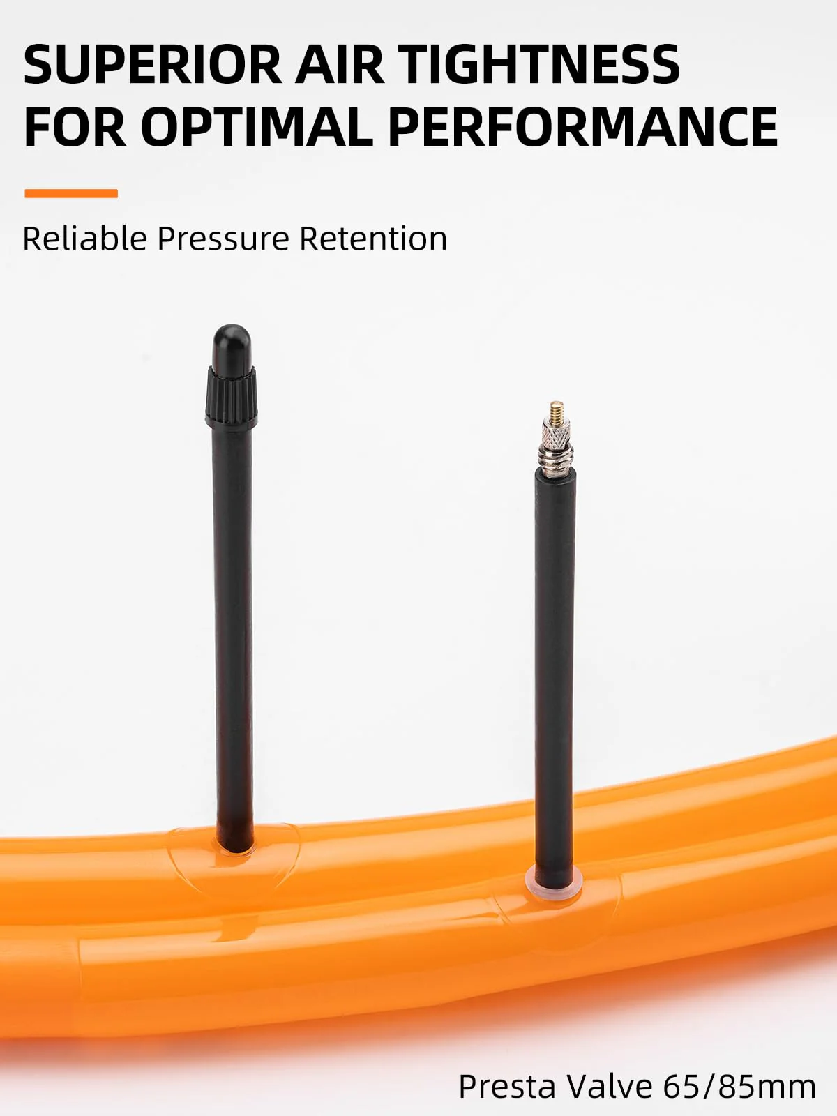 ROCKBROS Road Bicycle Inner Tube Presta Valve Compatible with 700 x 18/23/25/28/30/32Tire - Image 2