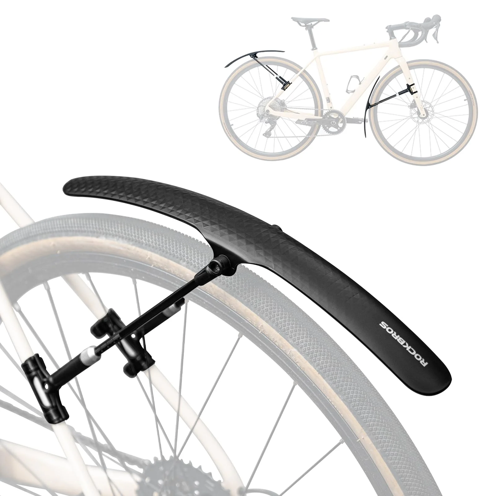 Road Bike Mudguard Adjustable Quick Release - Image 2