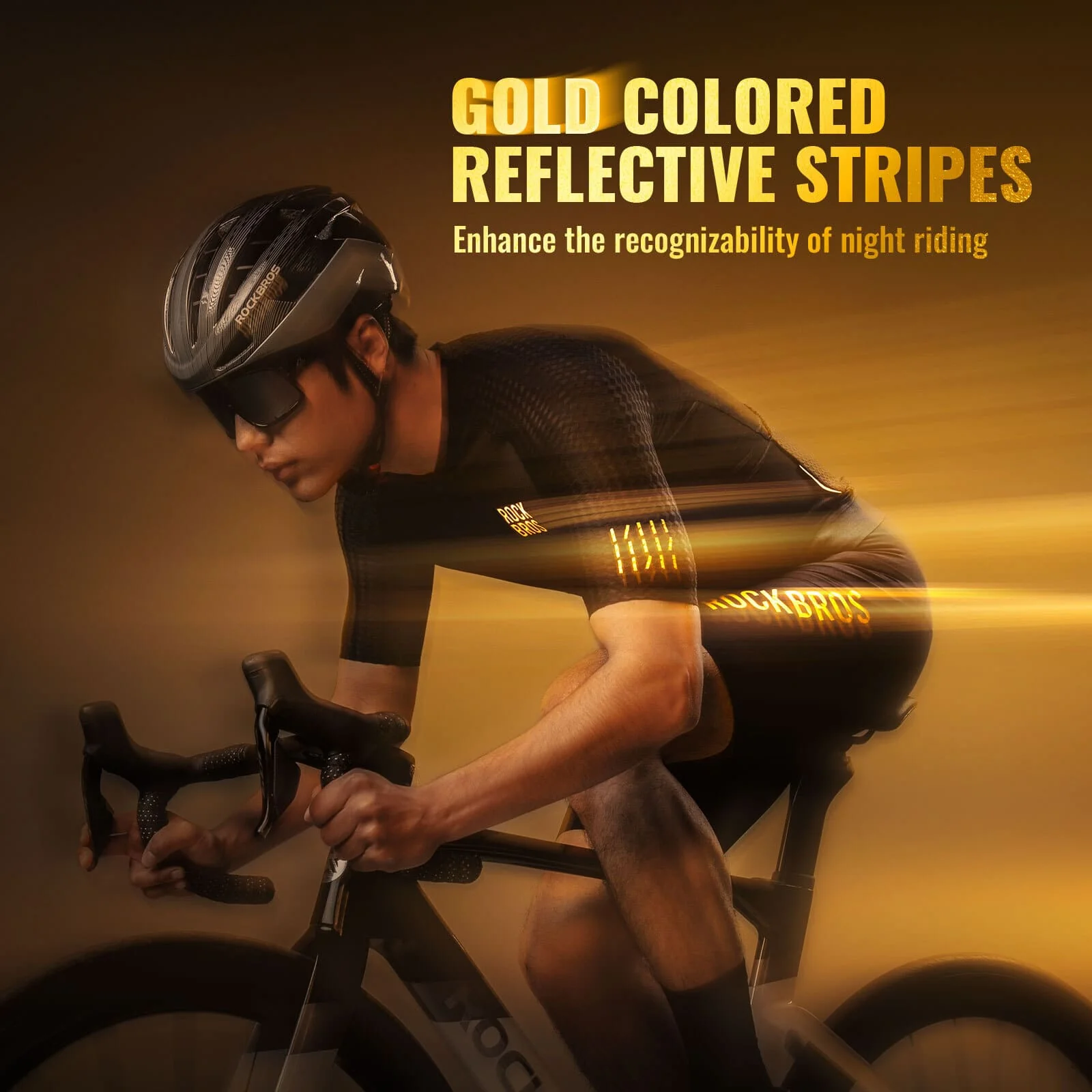 ROCKBROS Men's Short-Sleeve Cycling Jersey Diamond Pattern - Image 10