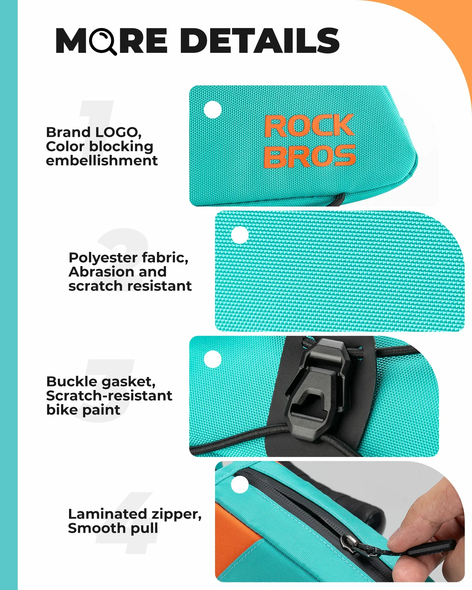 Slim Compact Bike Top Tube Bag - 078 - Image 5