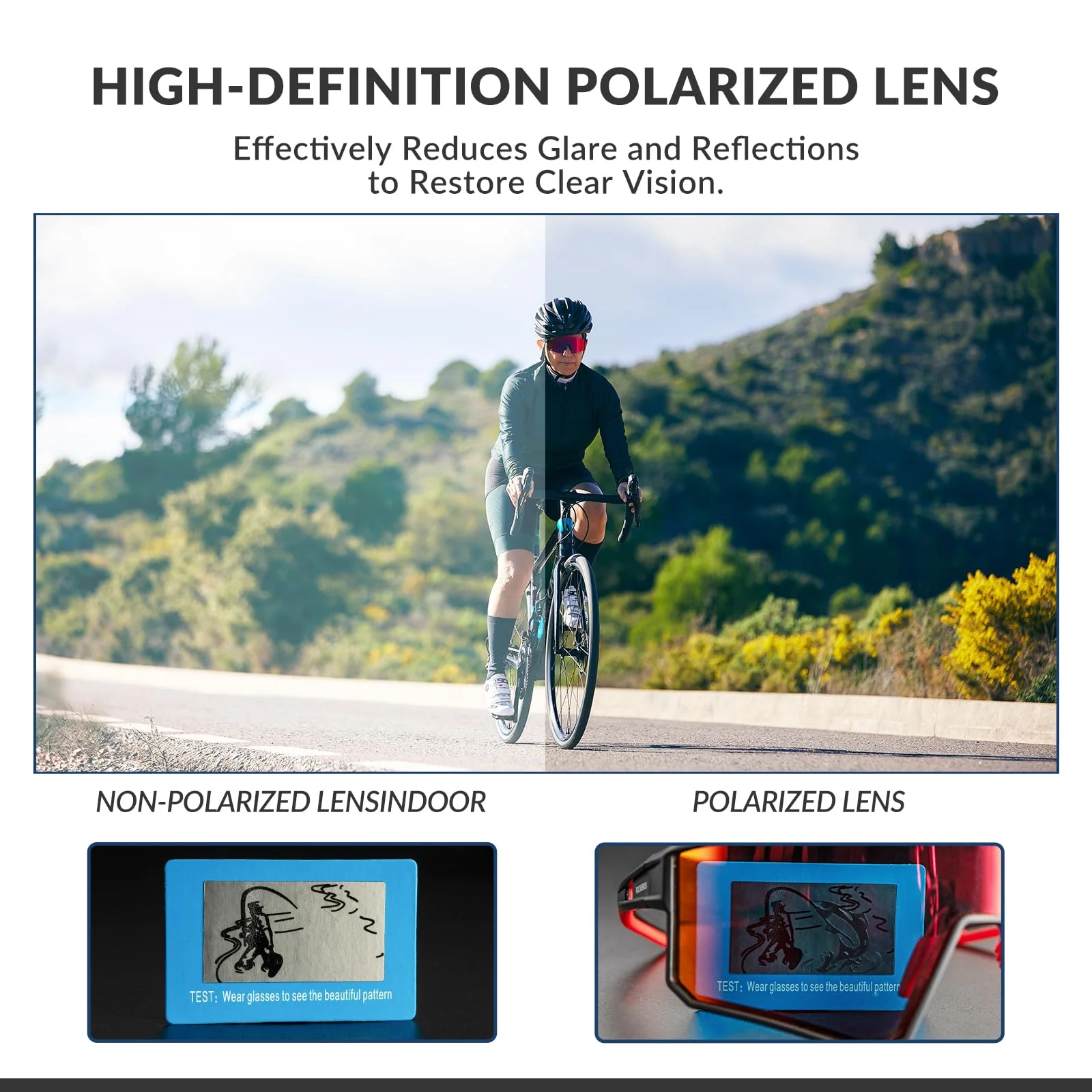 ROCKBROS Sports Sunglasses UV400 Protection Cycling Glasses with TR90 Frame - Image 10