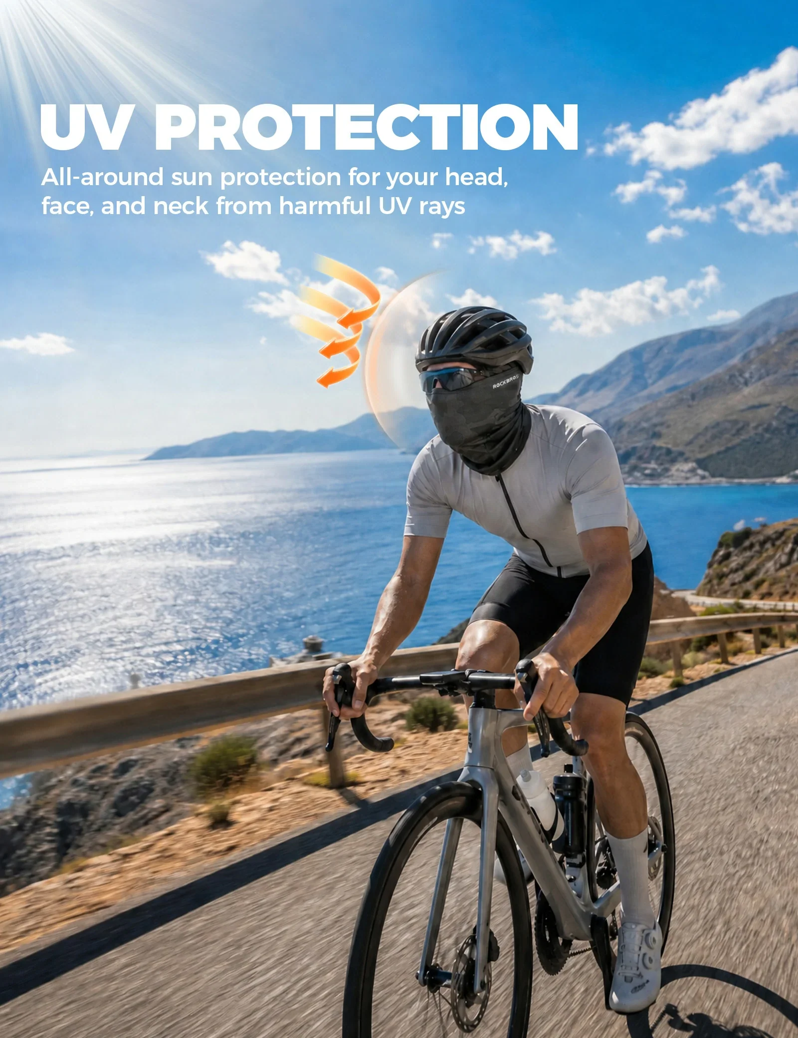 ROCKBROS Summer Ice Silk Balaclava Face Mask - Image 13