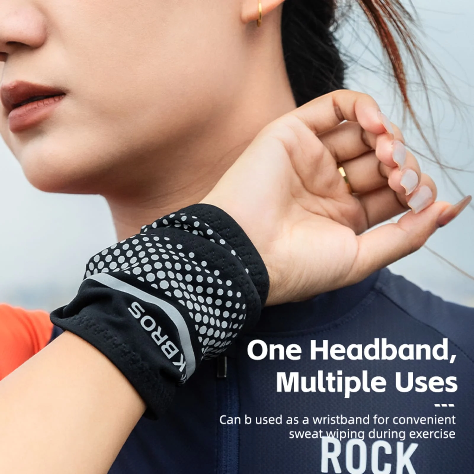 ROCKBROS Sweat Band Sports Reflective Breathable - Image 10