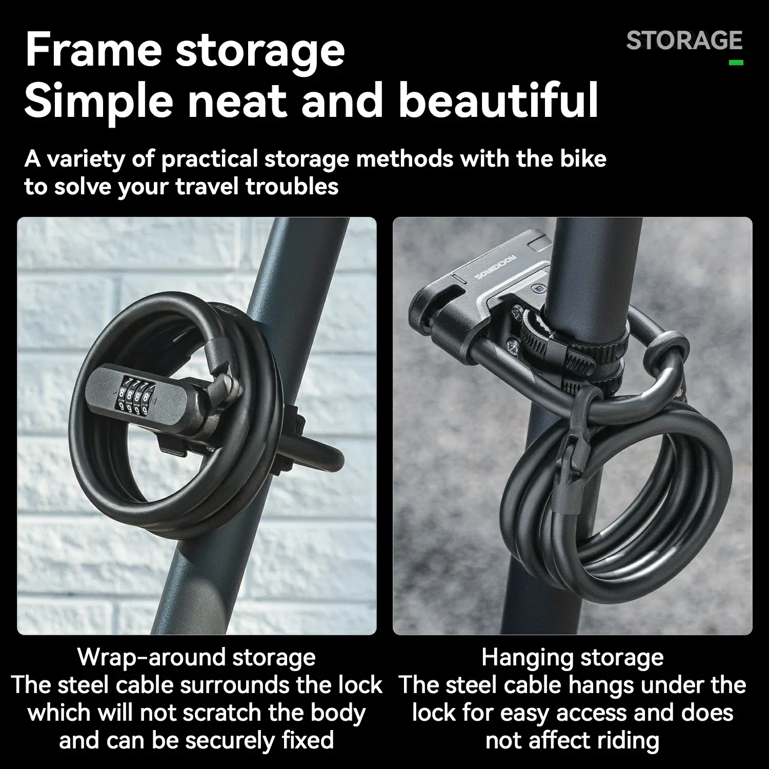 U-Lock and Cable Scooter Bike Lock - Image 5