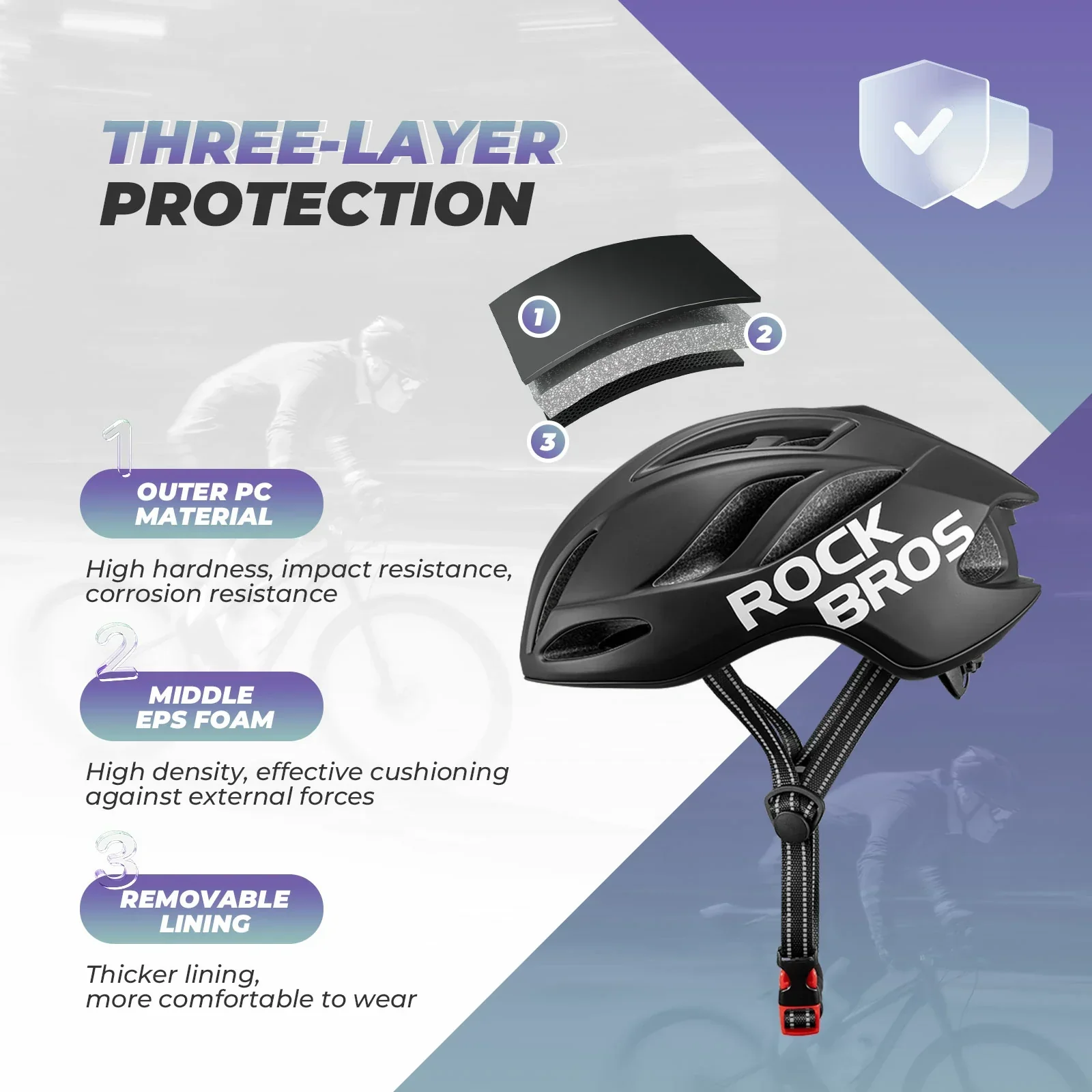 ROCKBROS Ultra-Light Bike Helmet Maximum Protection Ultimate Comfort - Image 32