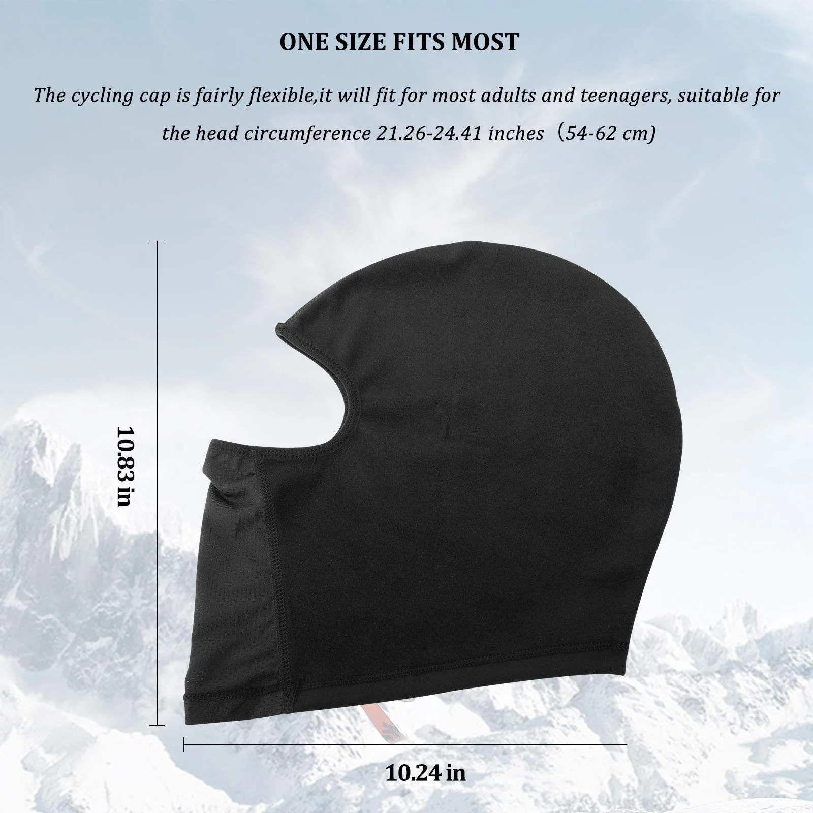 ROCKBROS Windproof Balaclava Winter Face Cover Thermal Fleece Neck Warmer - Image 6