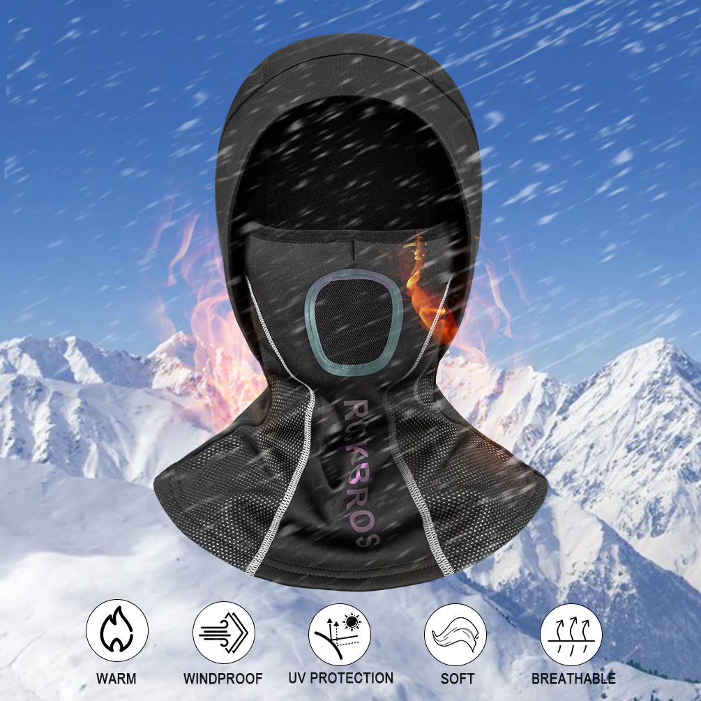 ROCKBROS Winter Balaclava Face Mask Reflective Windproof Breathable for Outdoor Sports - Image 5