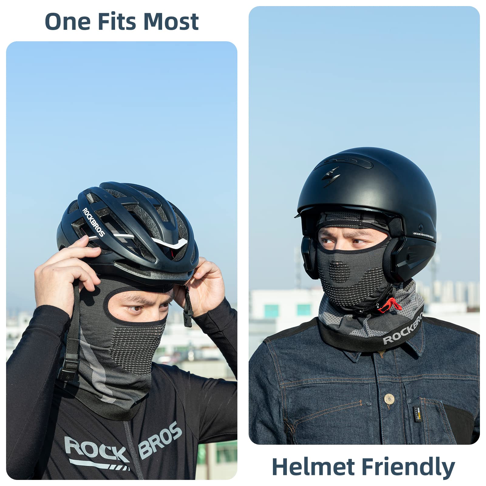 ROCKBROS Winter Balaclava Thermal Knitted Face Cover Men Women Ski Mask - Image 13
