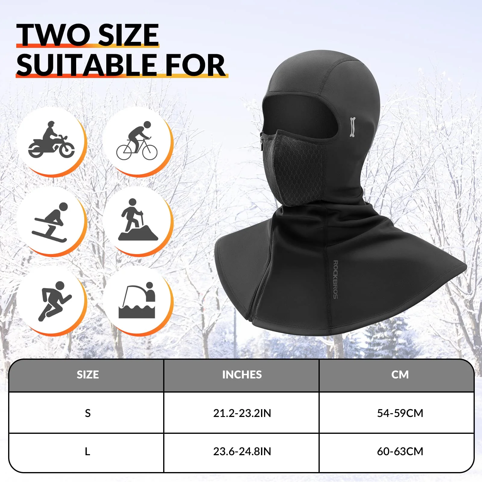 ROCKBROS Winter Balaclava - Warm Windproof Ski Mask for Men & Women - Image 6