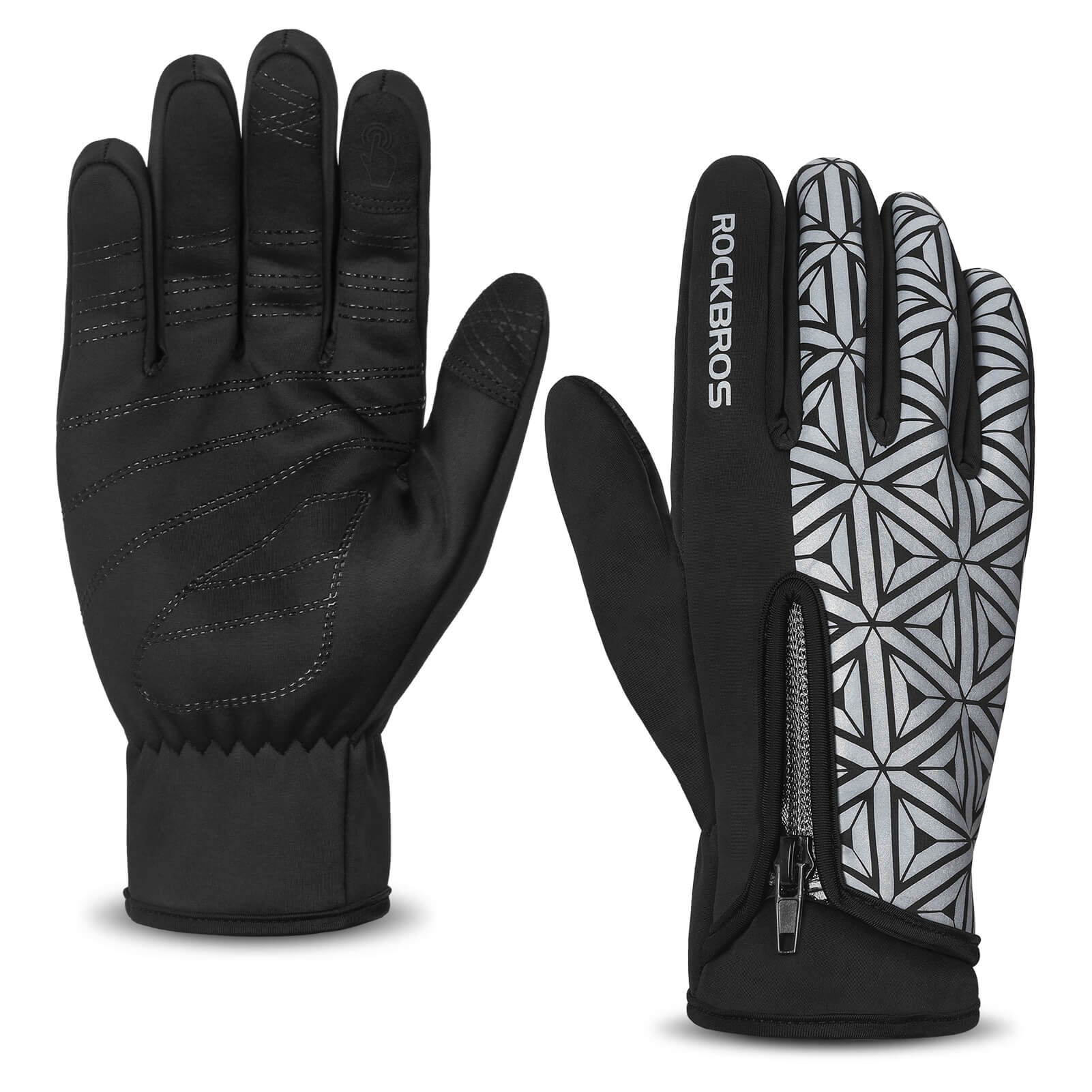 ROCKBROS Winter Warm Touchscreen Anti-Slip Cycling Gloves