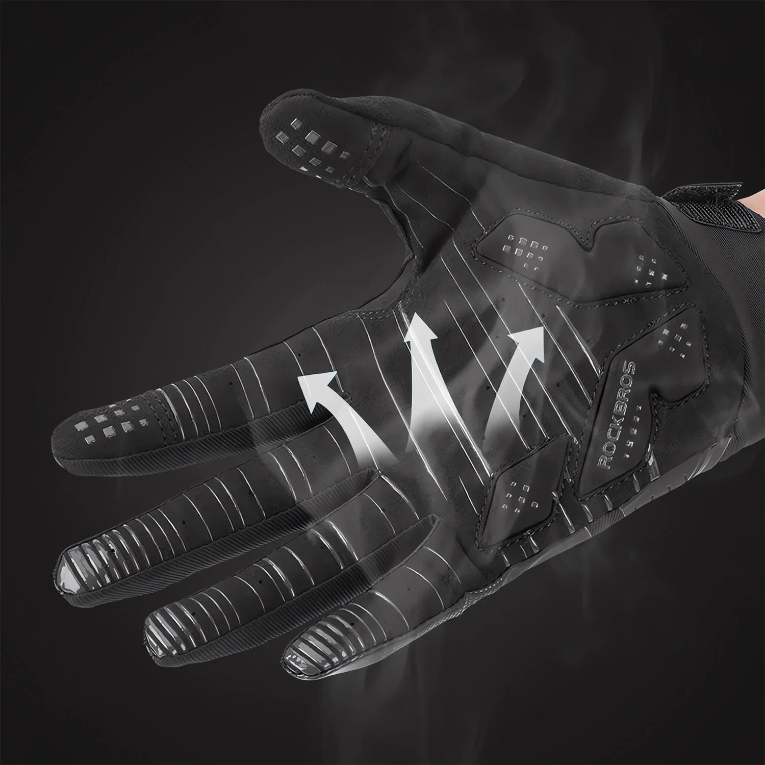 ROCKBROS Winter Windproof Silicone Full-Finger Cycling Gloves - Image 5