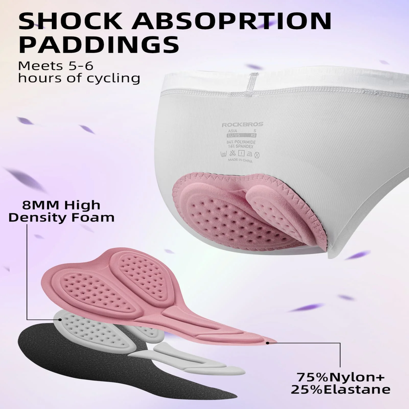 ROCKBROS Women's 4D Padded Cycling Underwear - Image 4