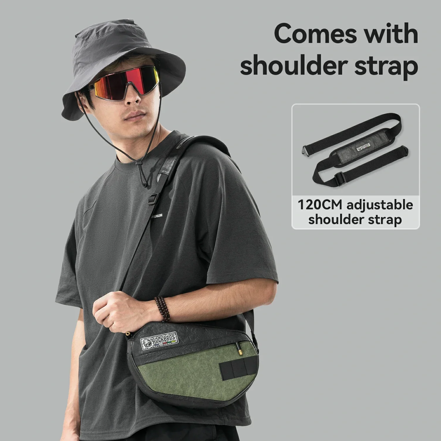 Road-to-Sky Sustainable Eco-Friendly Recycled Tire Bike Handlebar Bag 2.5L - Image 4