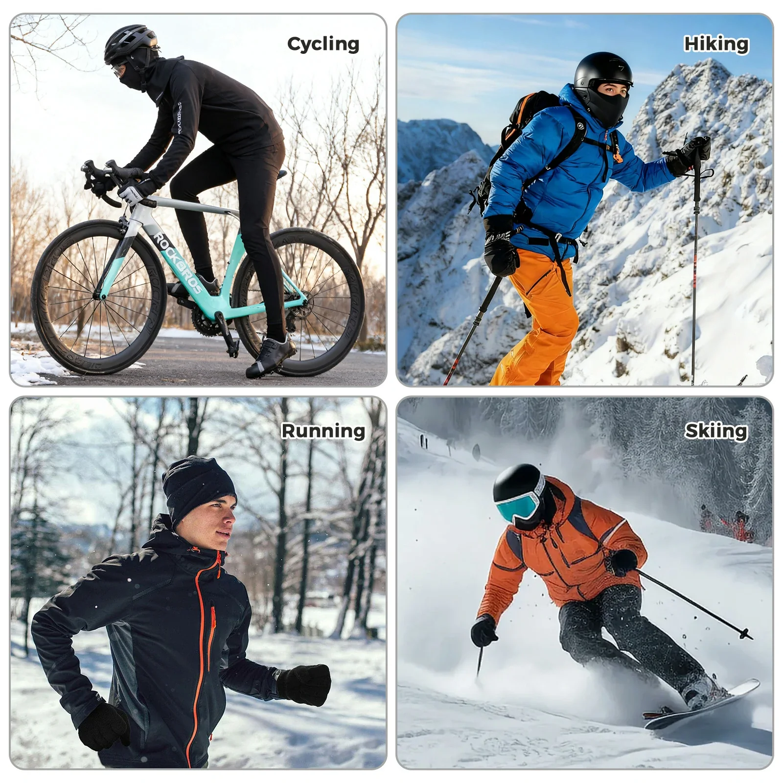 Thermal Wool Skull Cap for Winter Cycling Running Breathable and Windproof - Image 12