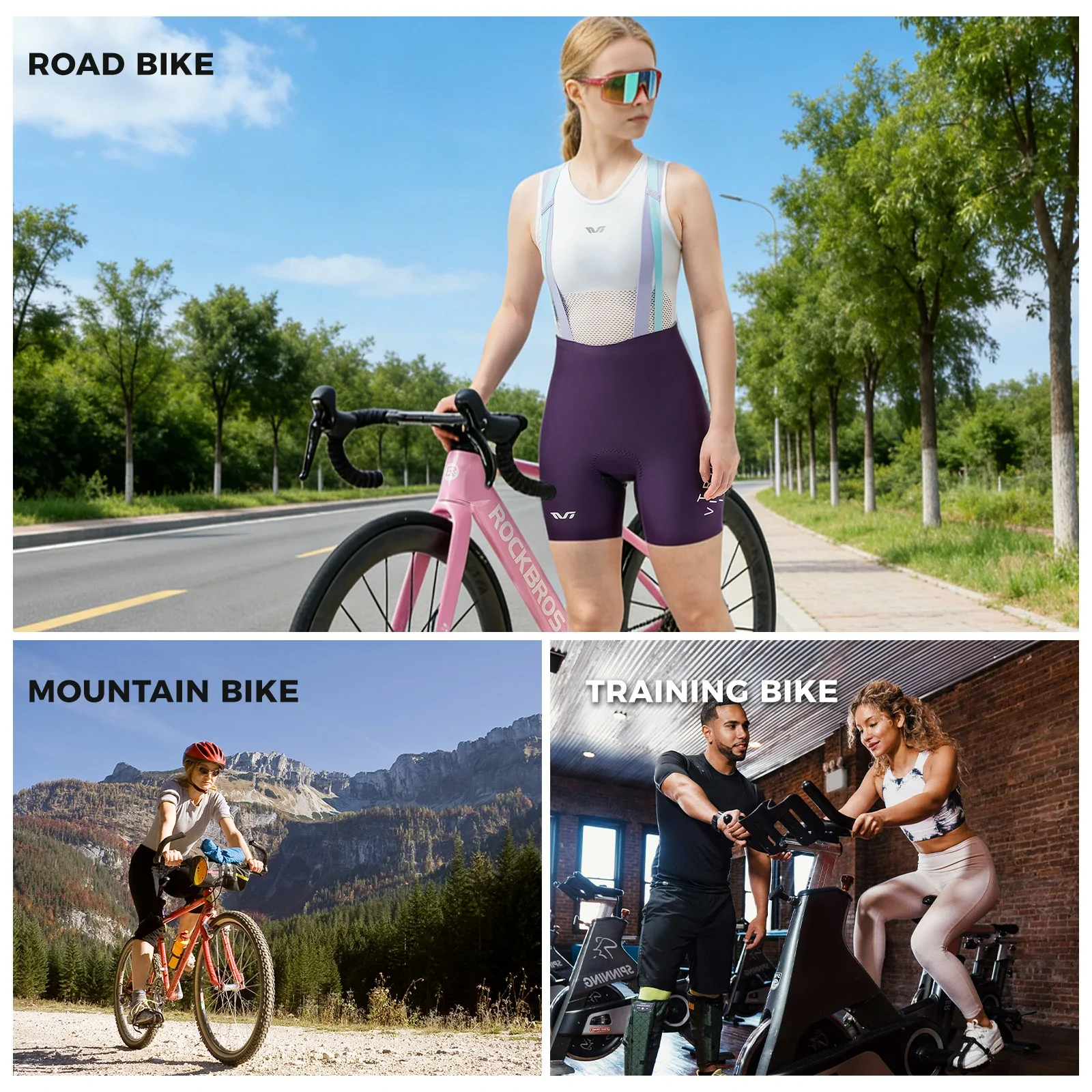 Women’s Padded Cycling Bib Shorts - Image 16