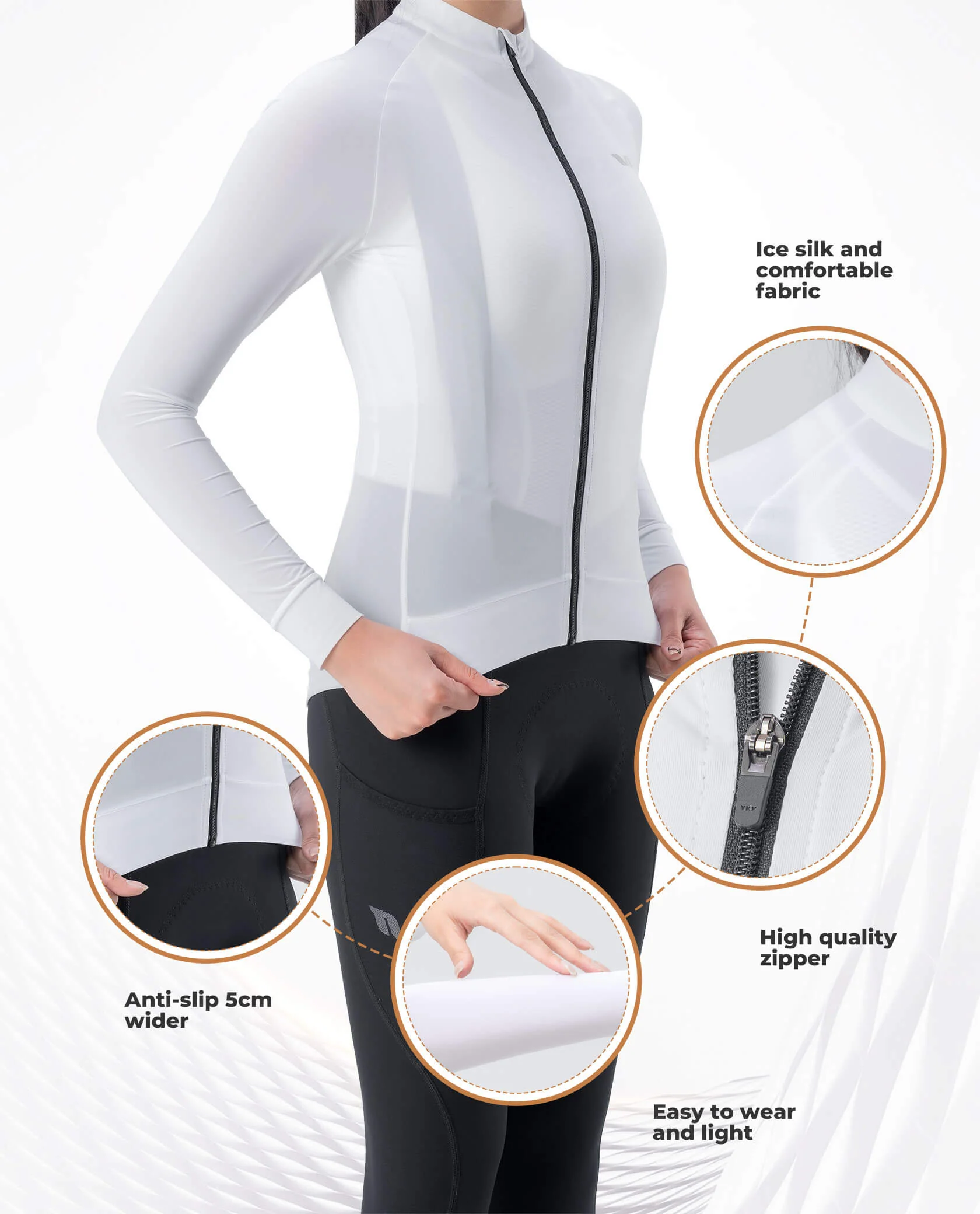 TVI Women's Cycling Jersey Long Sleeve - Image 5