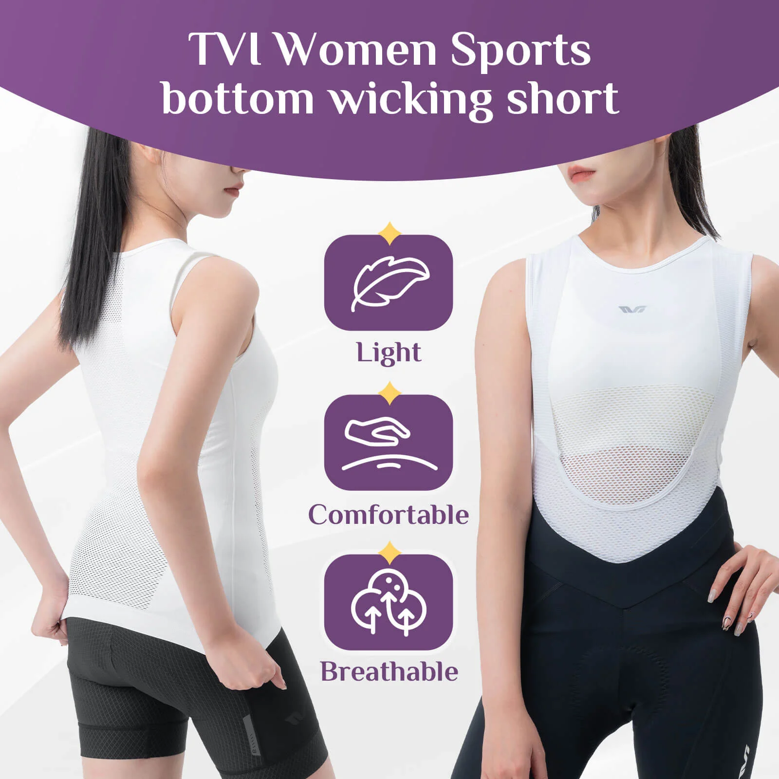 TVI Women's Cycling Jersey Sleeveless Ultralight - Image 2