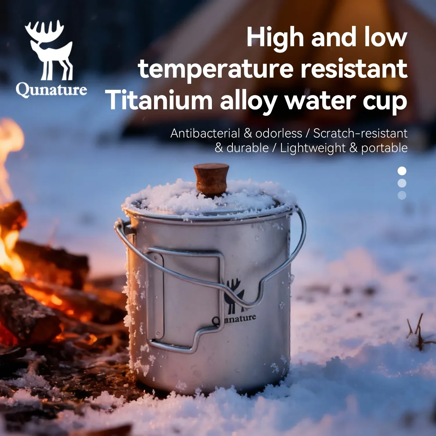Ultralight Titanium Camping Mug 750 ml - Image 2