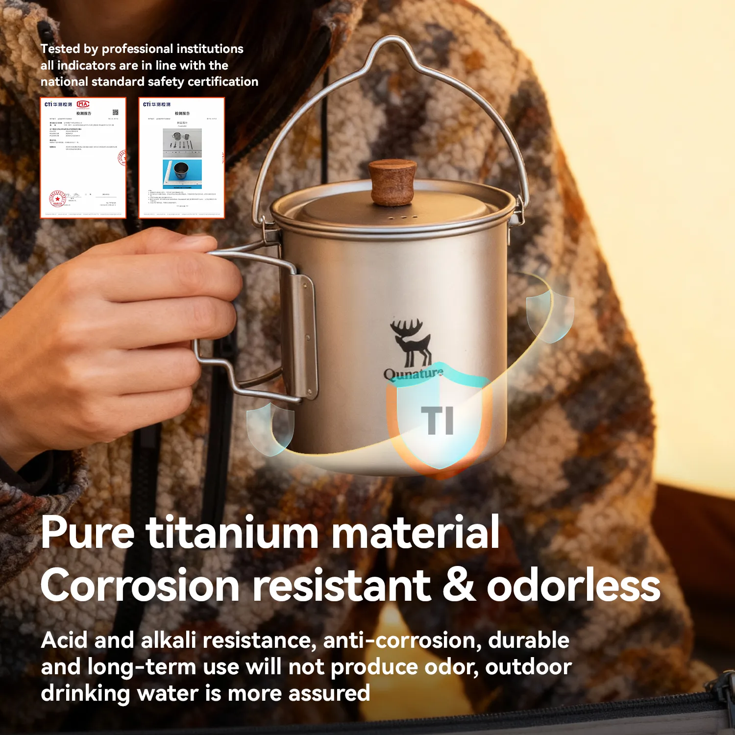 Ultralight Titanium Camping Mug 750 ml - Image 8
