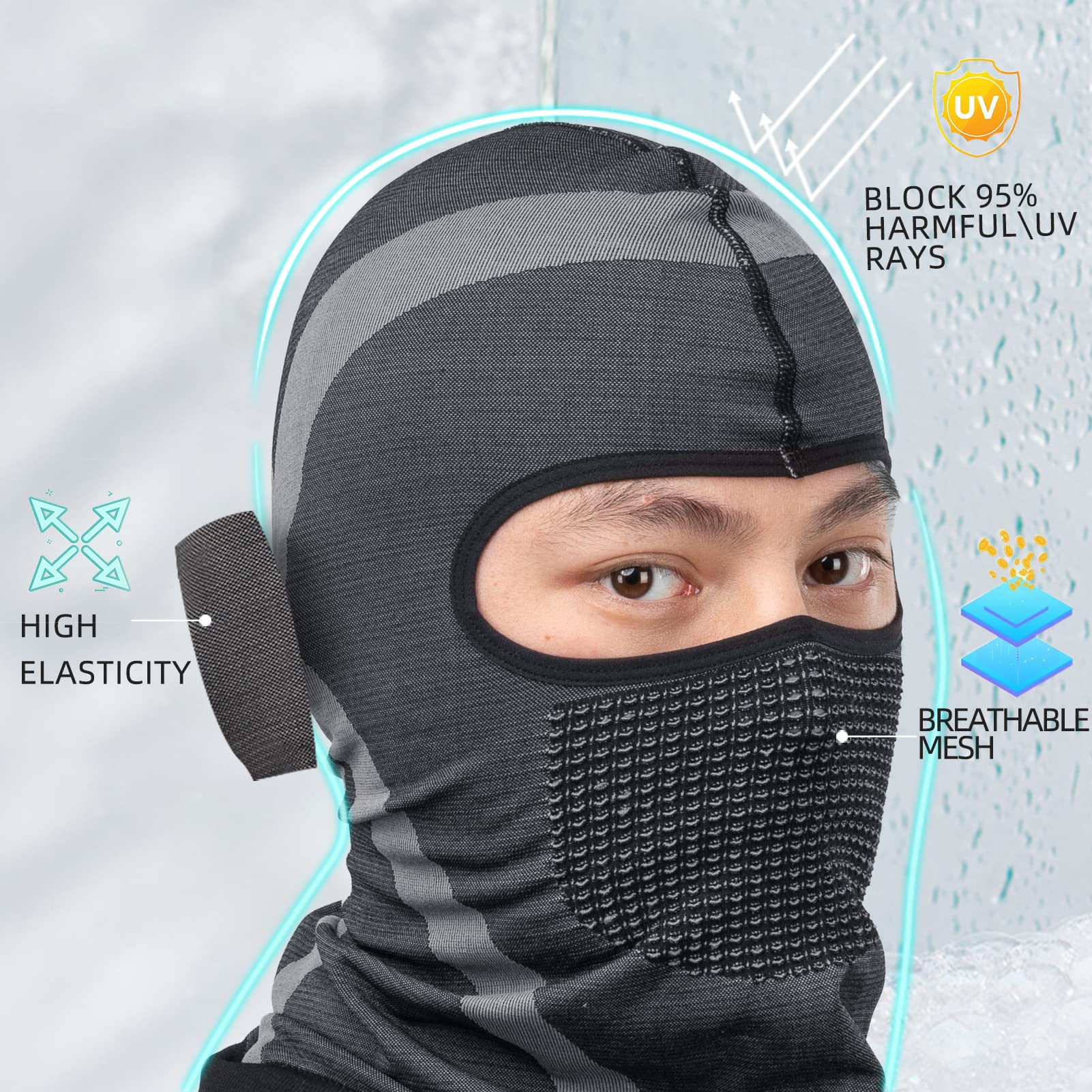 Winter Balaclava Face Mask Windproof Thermal Cycling & Motorcycle Headwear - Image 8